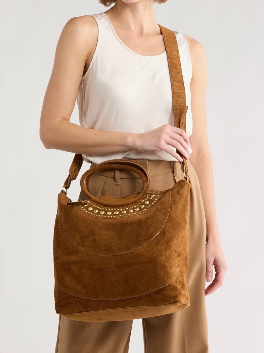 Hobo Suede Maggie Satchel NWT - Picture 2 of 10